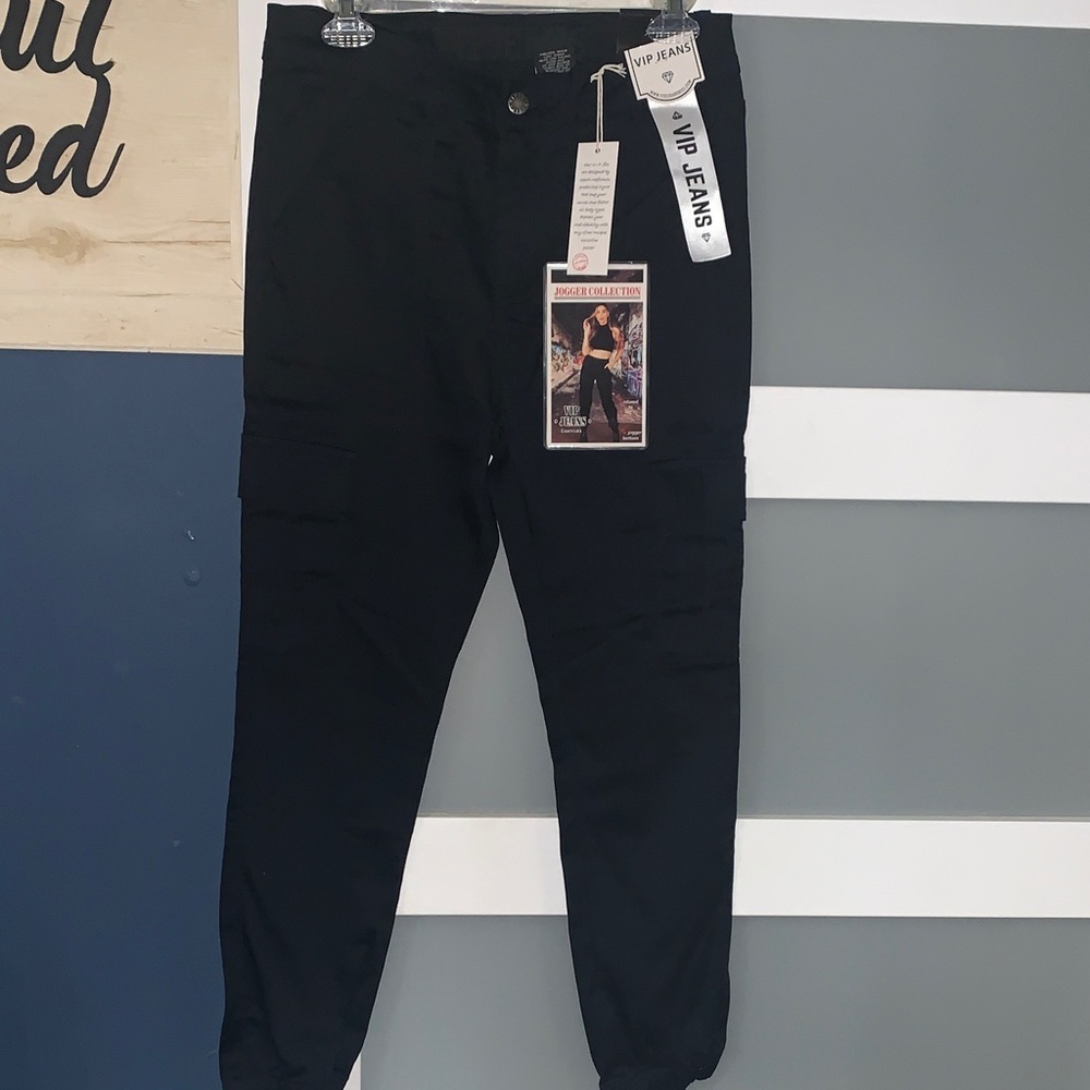 VIP Black Track Pants